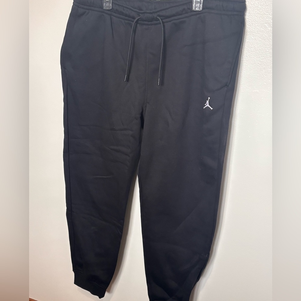 Jordan Men's Black Sweatpants with Logo